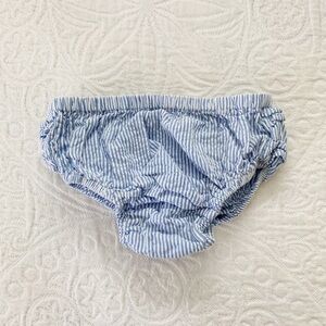 Baby Boden‎ Blue White Striped Ruffle Bloomers